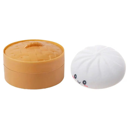 Kleurrijke Dumpling Stressbal Fidget Toy met Stoommandje