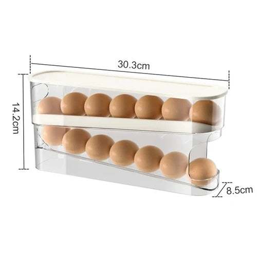 Automatic Double-Layer Egg Dispenser for Refrigerator