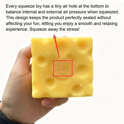 Squishy kaasblokje fidget toy