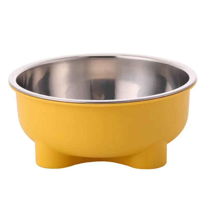 Voerbak 600 ml roestvrij staal antislip