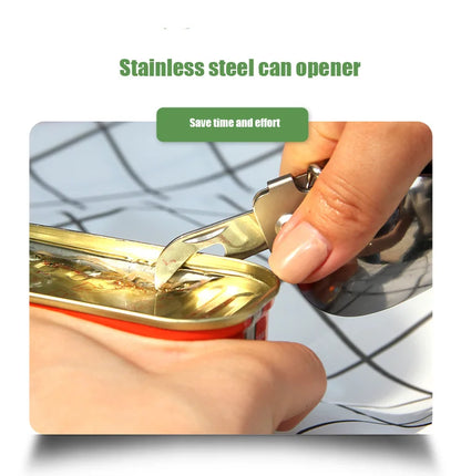 Opvouwbare Bestekset RVS met Blikopener voor Outdoor