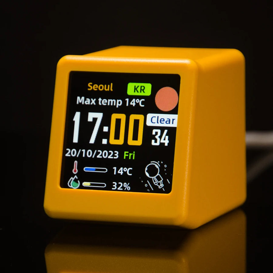 Bureauklok digitaal 45x35x40 mm met achtergrondverlichting