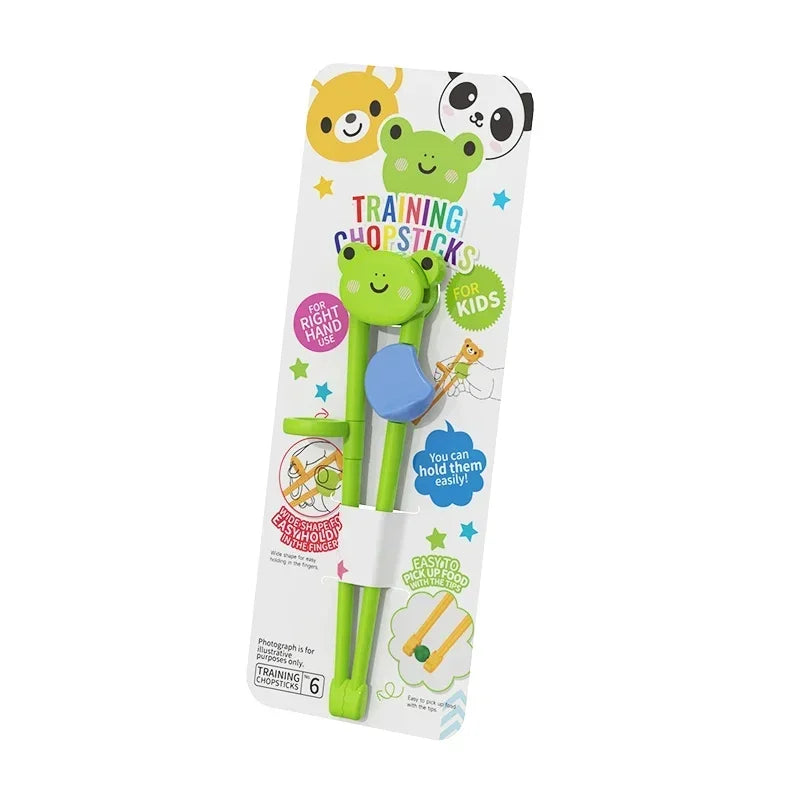 Kinder Eetstokjes Leertraining Dierenvorm Met Voedselveilig ABS Silicone 3 Pack Huismerken.nl