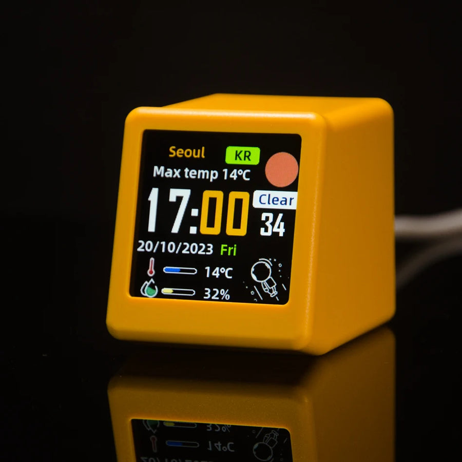 Bureauklok digitaal 45x35x40 mm met achtergrondverlichting