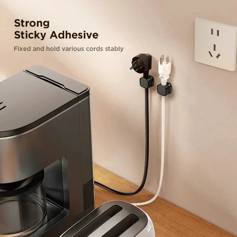 Cable clip with adhesive for desk and wall