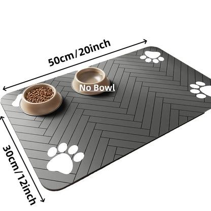 Absorberende Placemat voor Honden en Katten – Waterdicht en Sneldrogend