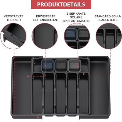 Uitschuifbare Bestekbak Lade Organizer