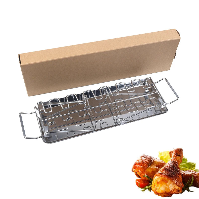 Grillrek kipdrumsticks 14 plekken met druppelpan