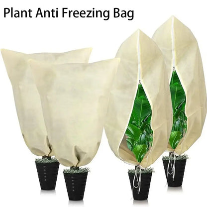 Plantenbeschermhoes winter non-woven rits trekkoord