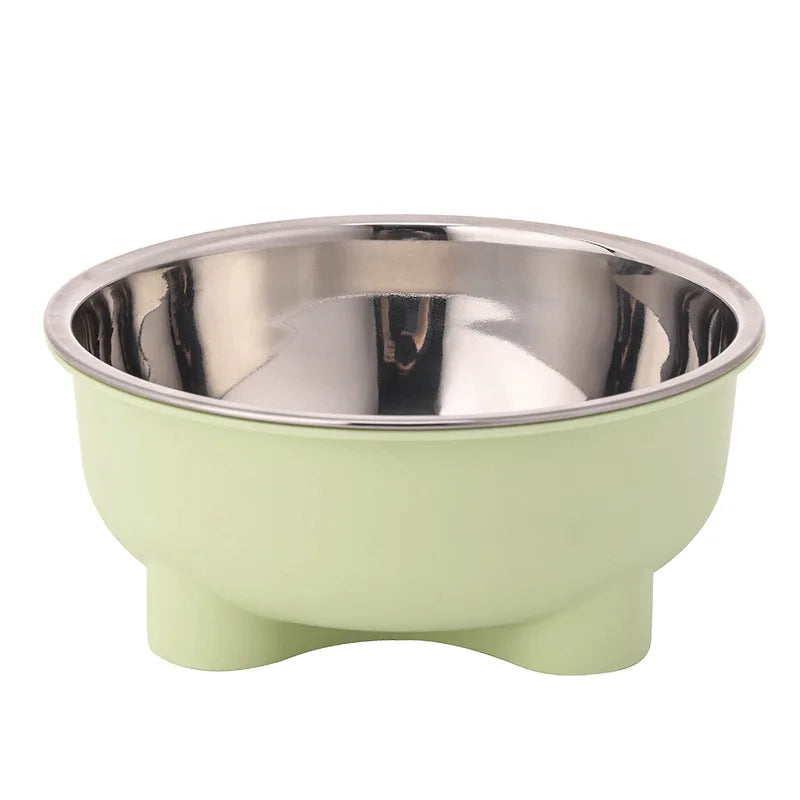 Voerbak 600 ml roestvrij staal antislip