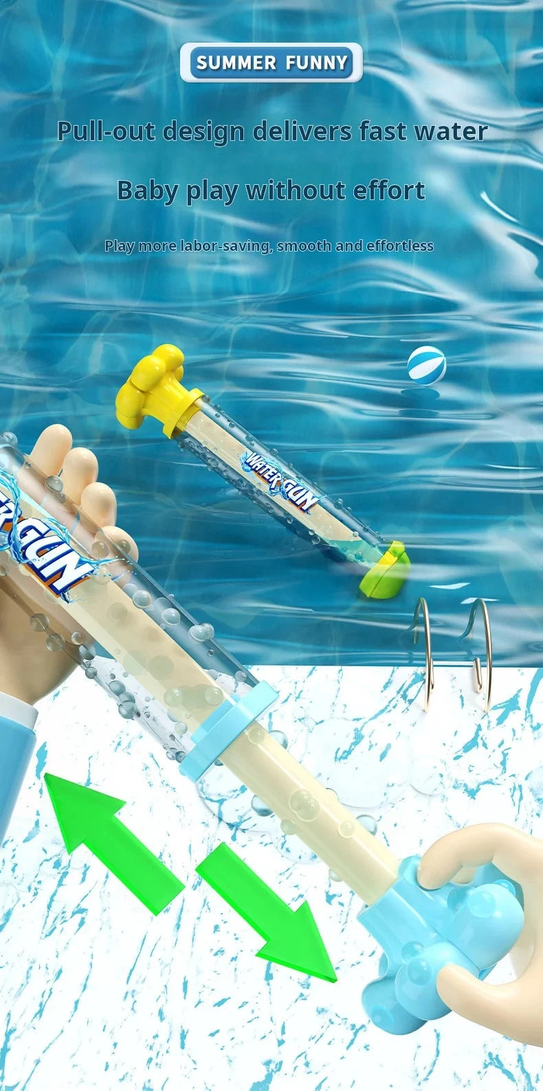 Extendable Water Gun for Water Fights
