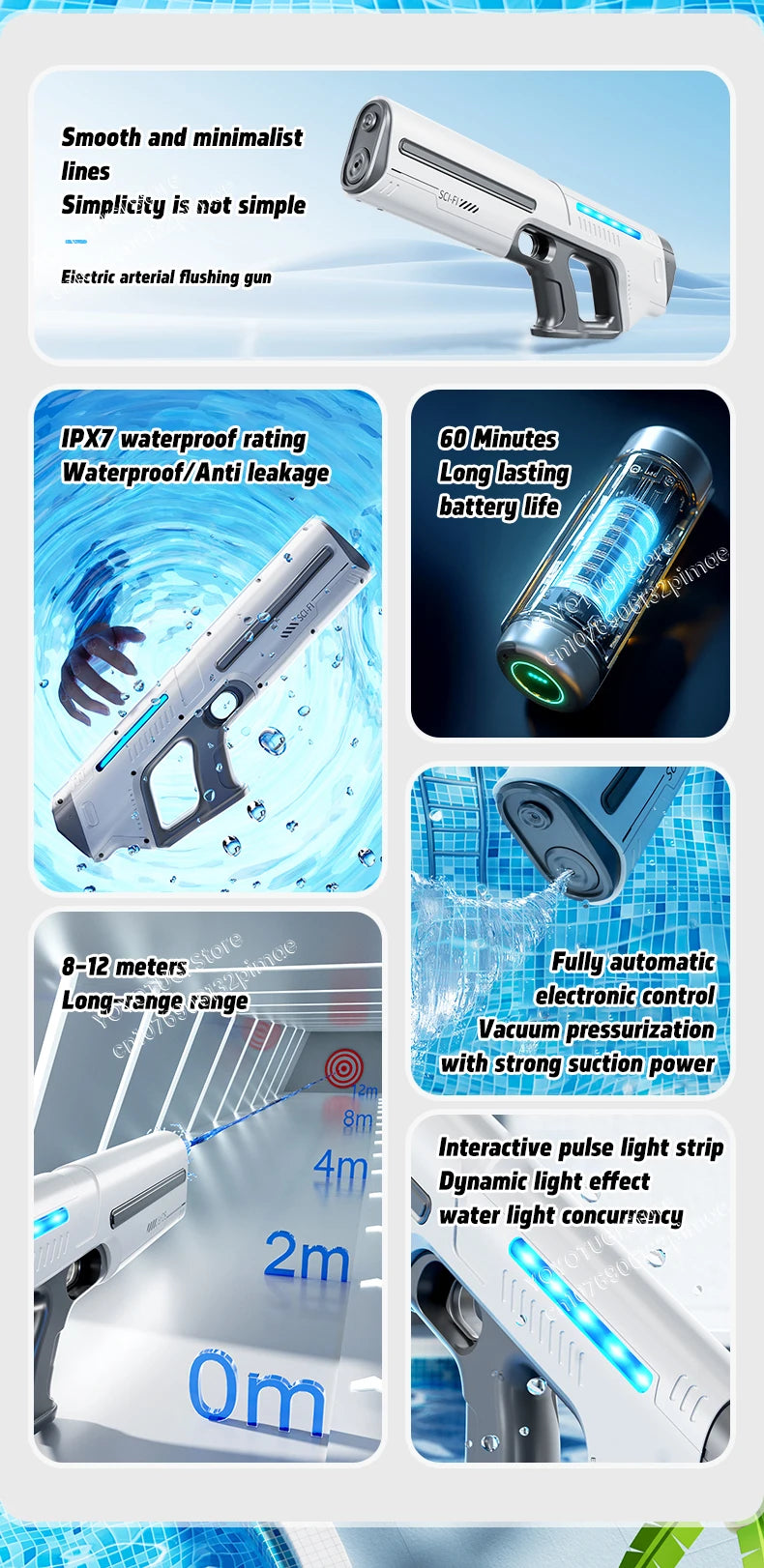 Fully Automatic Electric Water Gun with Large Capacity