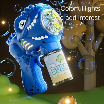 Dinosaurus Bubbelmachine met Licht | Automatisch | 6 Openingingen