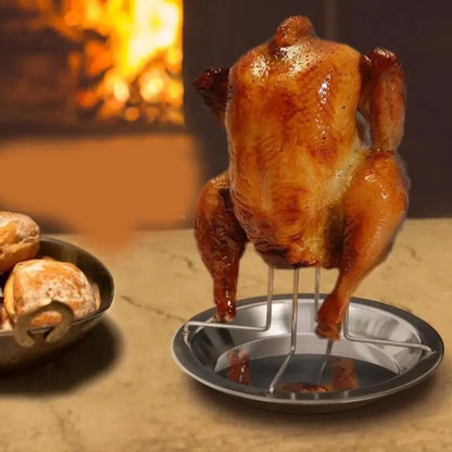 Grillrek kipdrumsticks 14 plekken met druppelpan