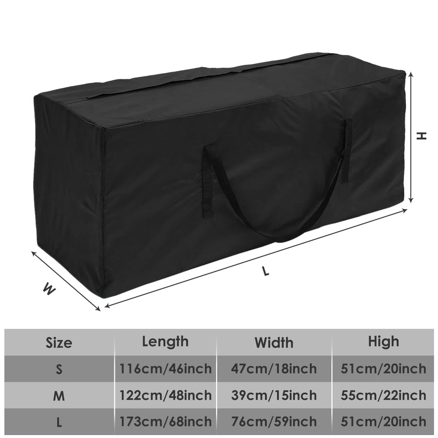 Opbergtas tuinkussens 173x76x51 cm Oxford waterdicht