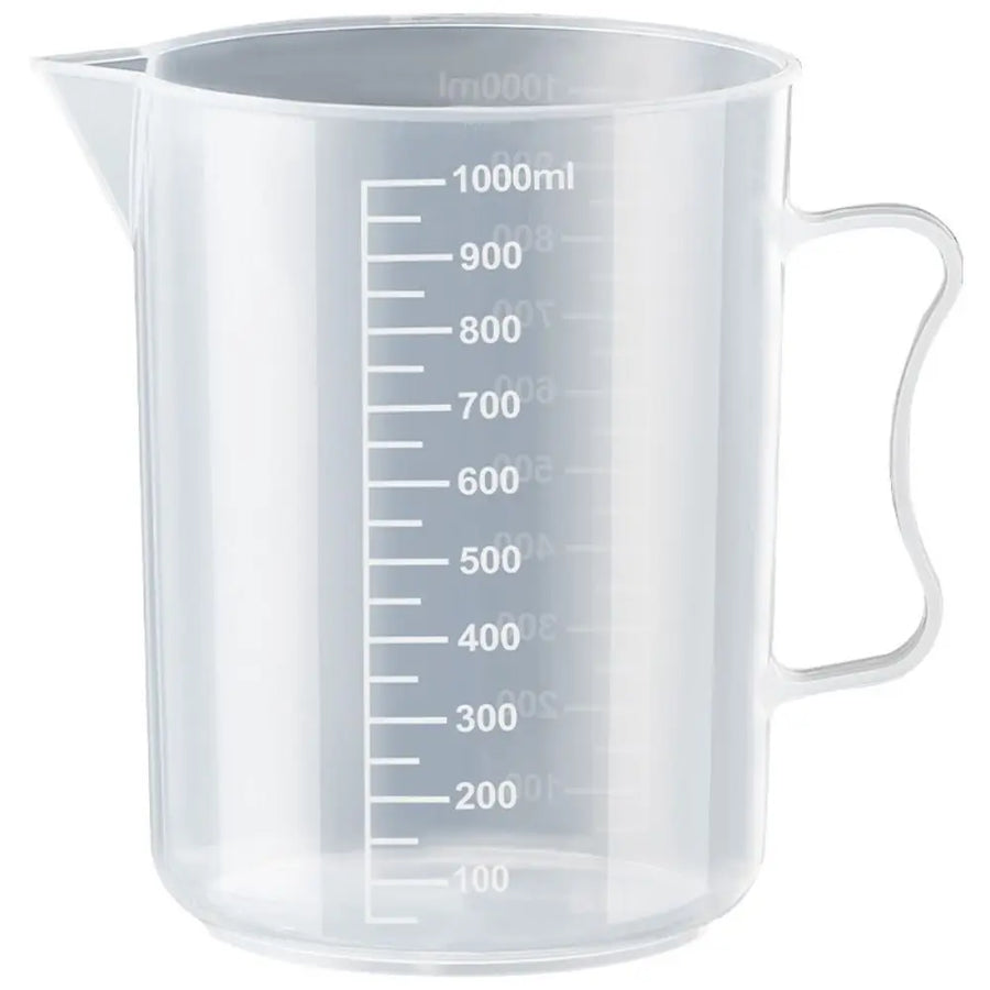 Maatbeker kunststof transparant 1L