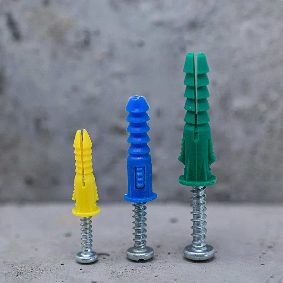 Wandpluggen 66 delig set (pluggen en schroeven)