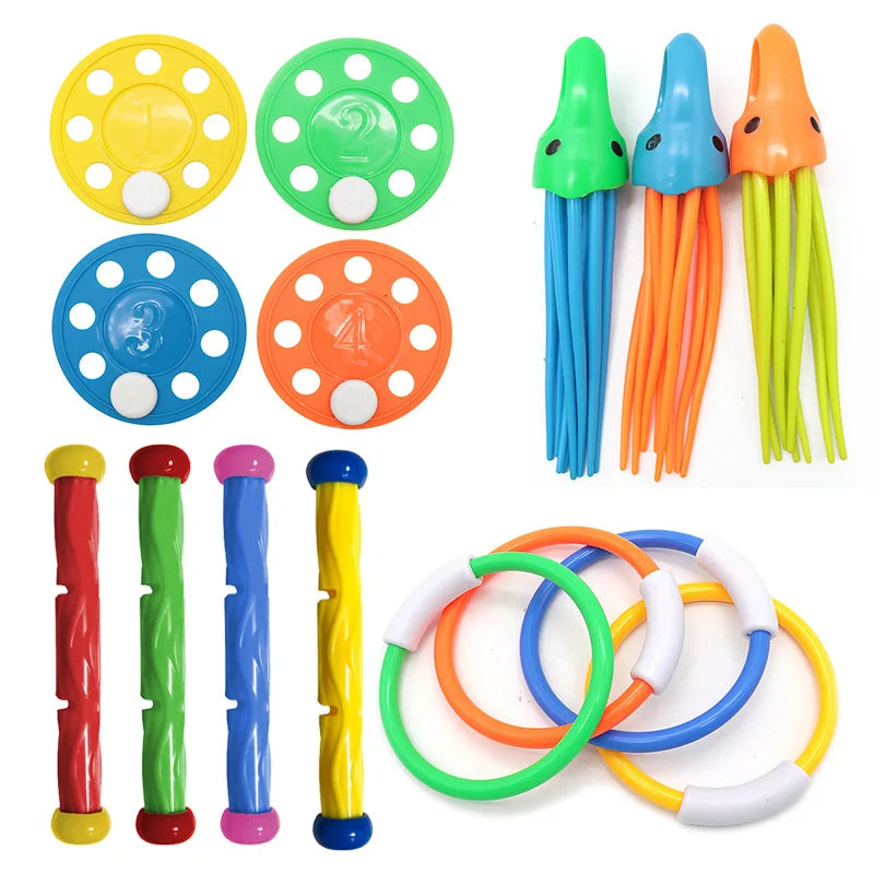 Diving Toys Set Kids | Underwater Treasure Hunt and Breath Training