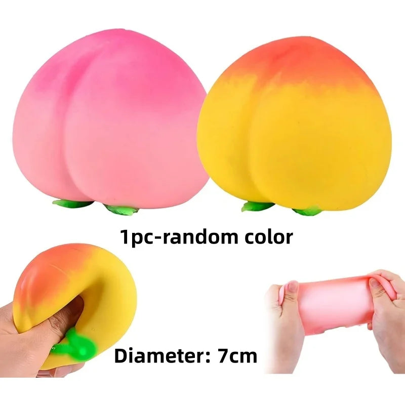 Squishy fidget toy fruitvorm