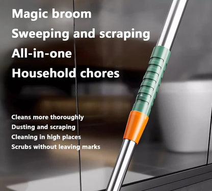 Siliconen schoonmaakbezem met wisser