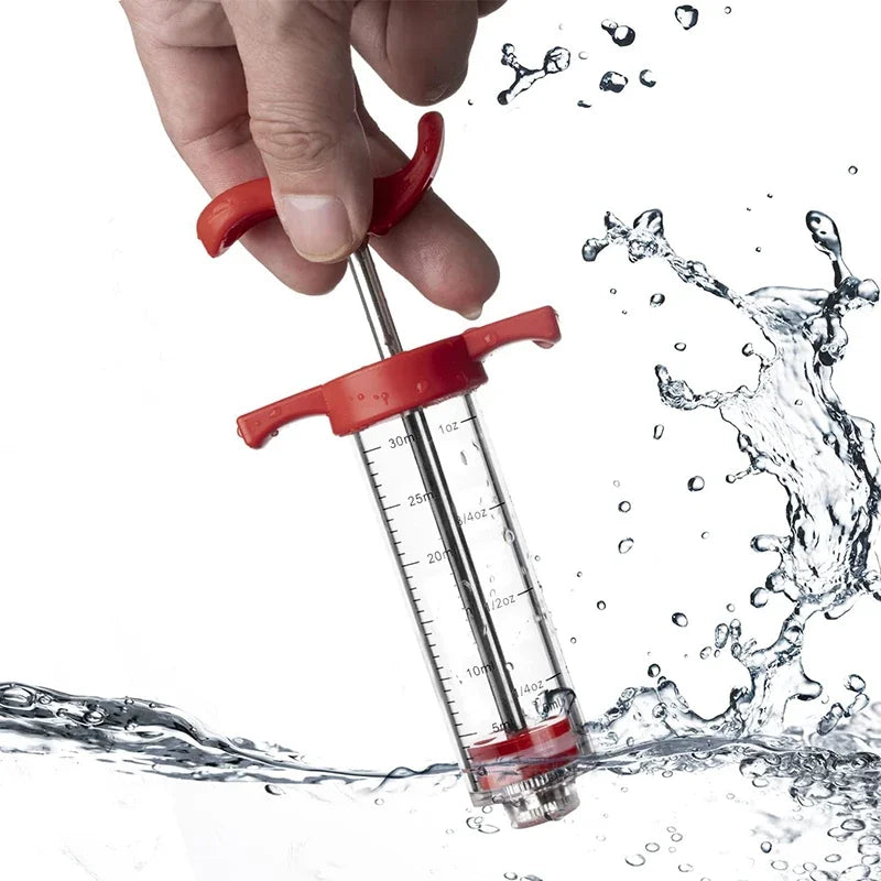 Vlees marinade injector 3 rvs naalden