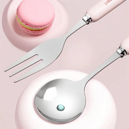 WORTHBUY Bestekset Draagbaar met Doos voor Kind en Student