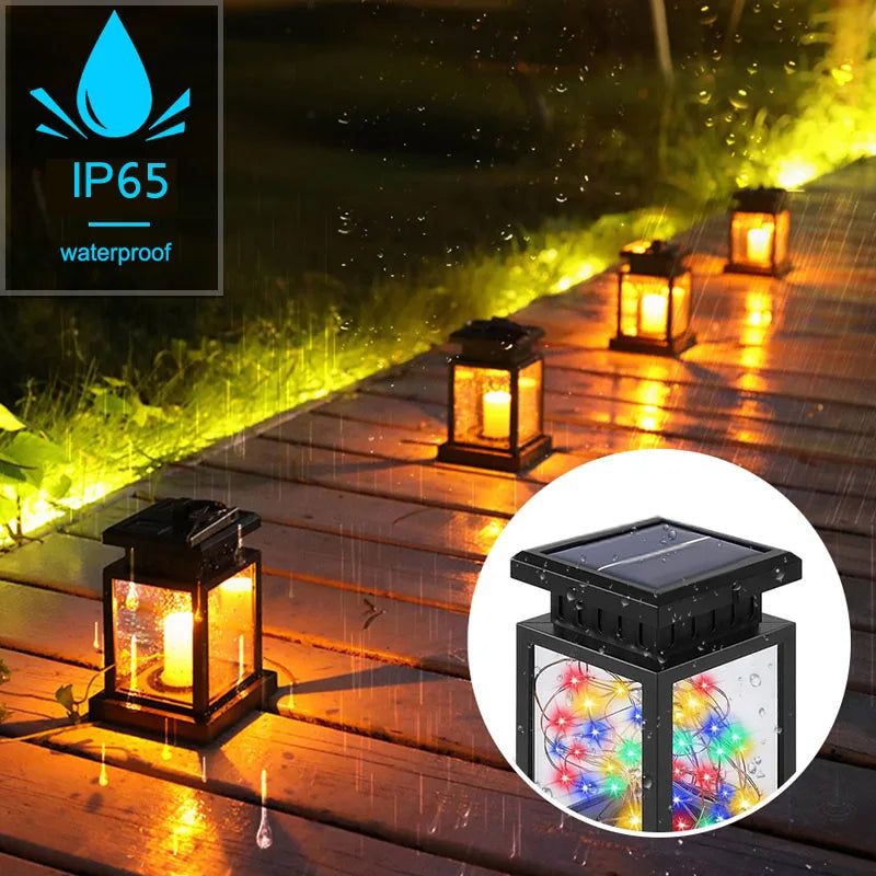 Solar LED lantaarn voor tuin terras balkon
