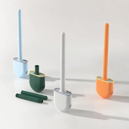 Toiletborstel siliconen ophangbaar met houder