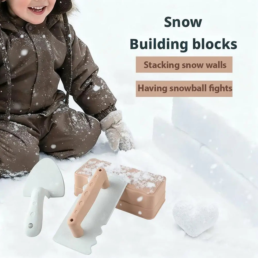 Zand en sneeuwspeelgoed set met schep en vormen