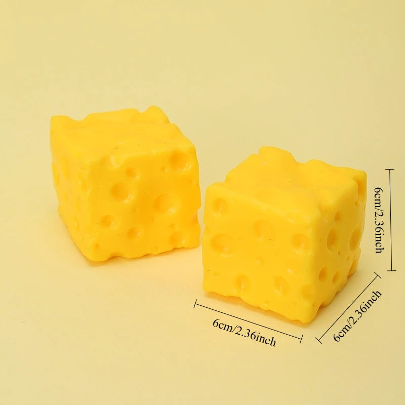Squishy kaasblokje fidget toy