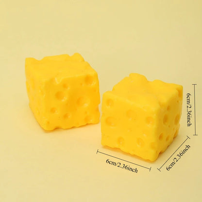 Squishy kaasblokje fidget toy