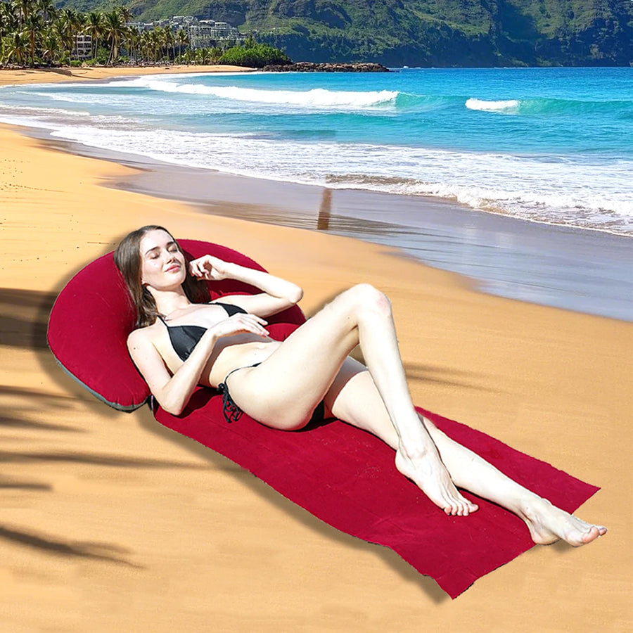 Opblaasbare kampeer- en strandmat PVC