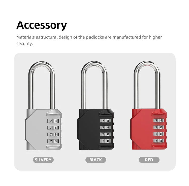 Hangslot met sleutel zinklegering zwart zilver
