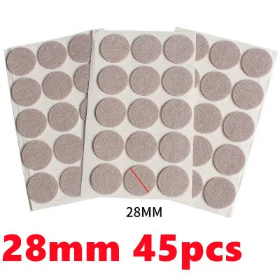 Viltpads voor meubelvoeten: zelfklevende bescherming tegen krassen en geluid