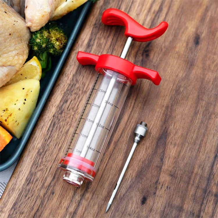 Vlees marinade injector 3 rvs naalden