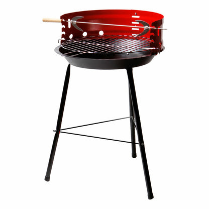 Aktive Barbecue Draagbare Aktive Hout Ijzer 37,5 X 70 X 38,5 Cm (4 Stuks) Rood