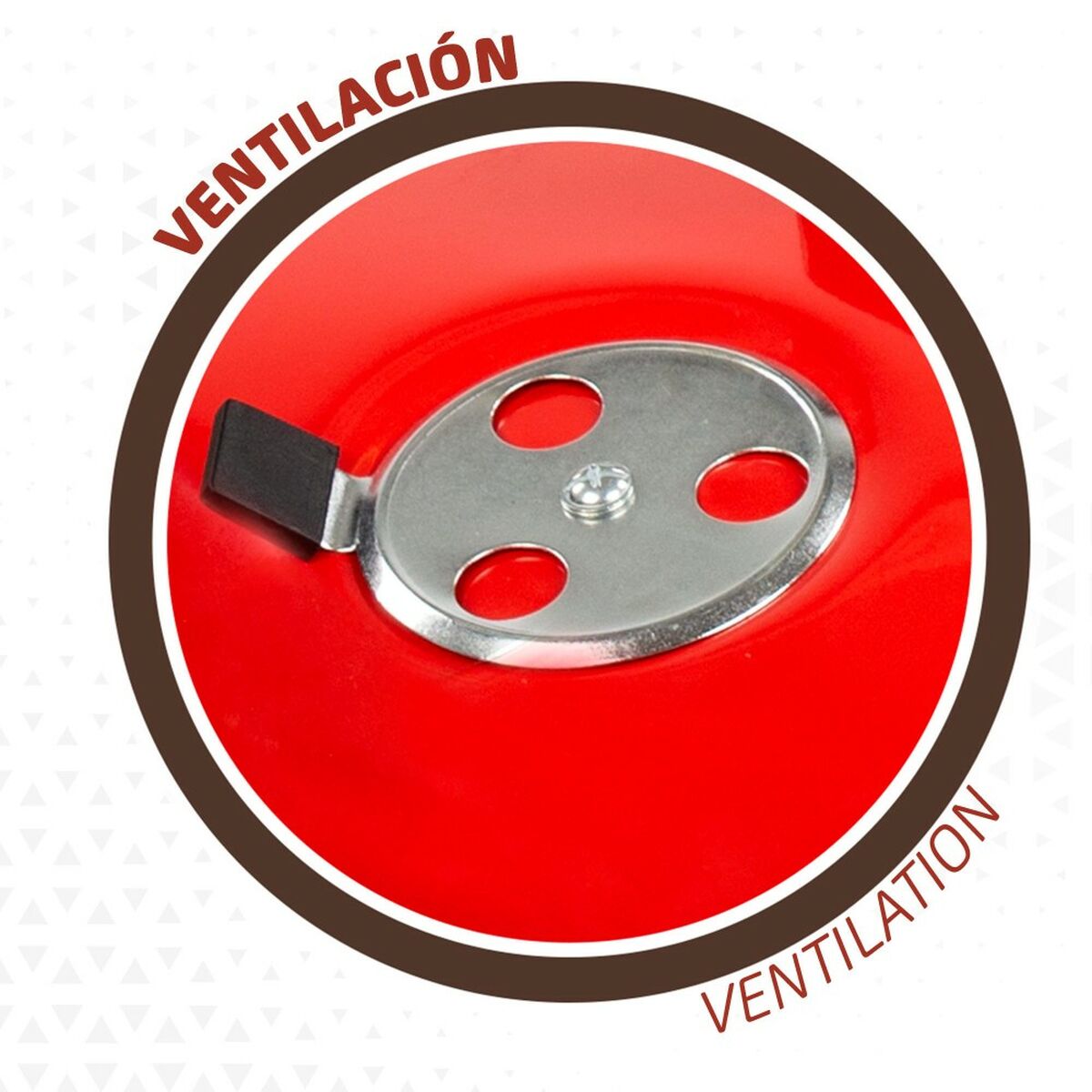 Aktive Barbecue Draagbare Aktive Geëmailleerd Metaal Ø 36 Cm 36 X 44 X 36 Cm (4 Stuks) Rood