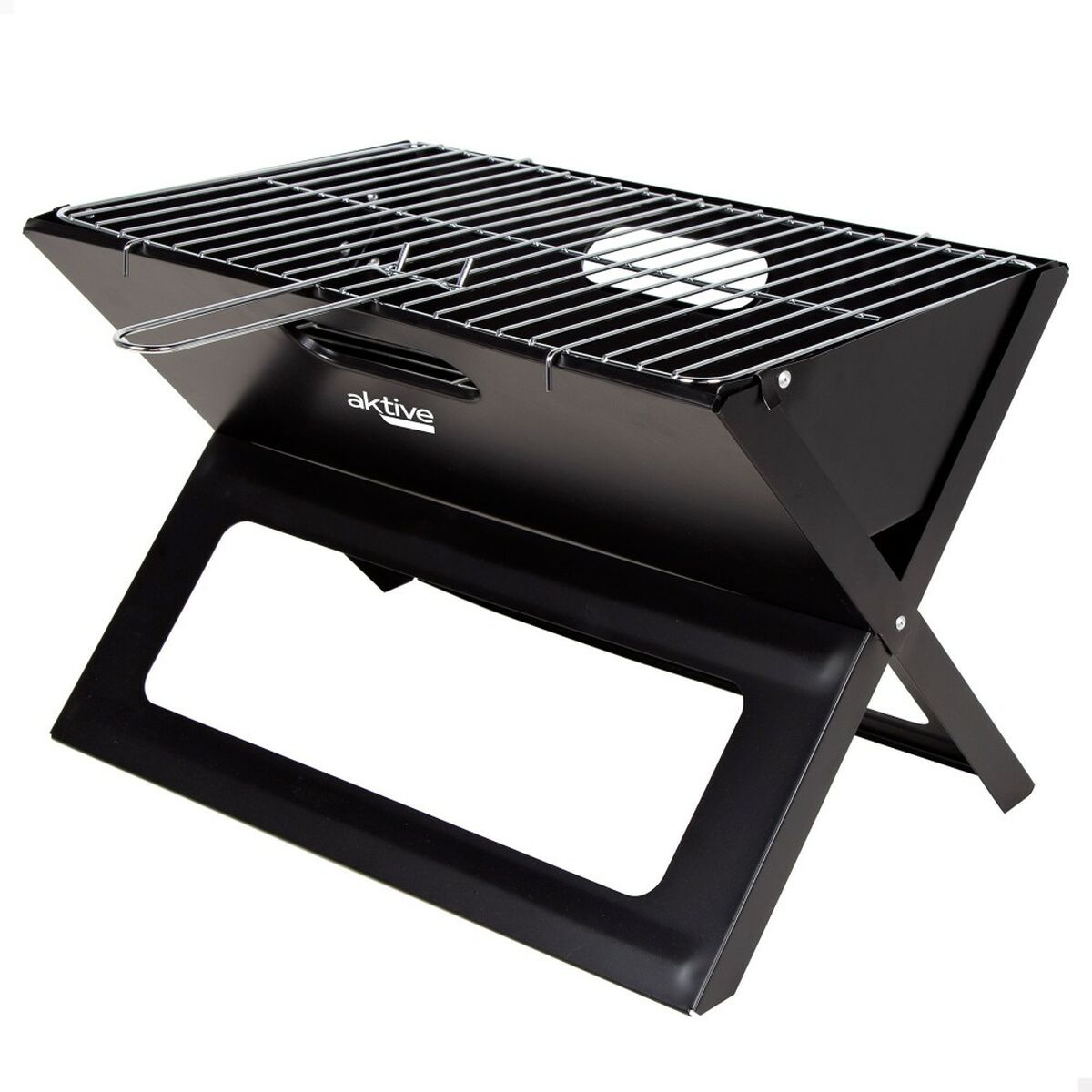 Aktive Barbecue Draagbare Aktive Zwart Staal Ijzer 45 X 30 X 29 Cm
