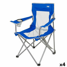 Aktive Inklapbare Campingstoel Aktive Blauw Grijs 46 X 82 X 46 Cm (4 Stuks)