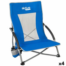 Aktive Strandstoel Aktive Blauw 50 X 67 X 51 Cm (4 Stuks)