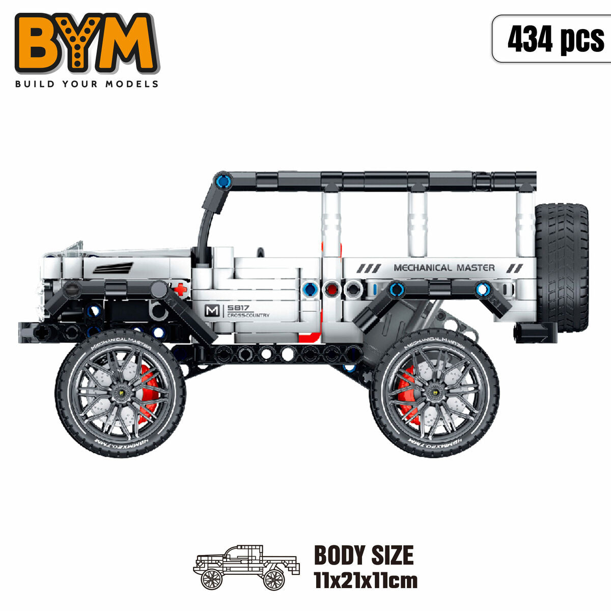 Bigbuy Kids Bouwspel Auto 434 Onderdelen