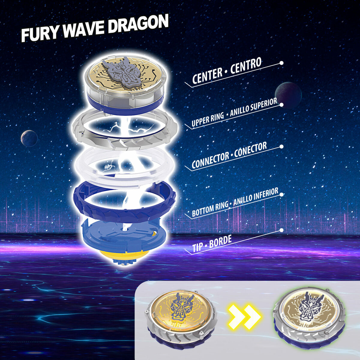 Infinity Nado Draaiende Tol Infinity Nado (4 Stuks)