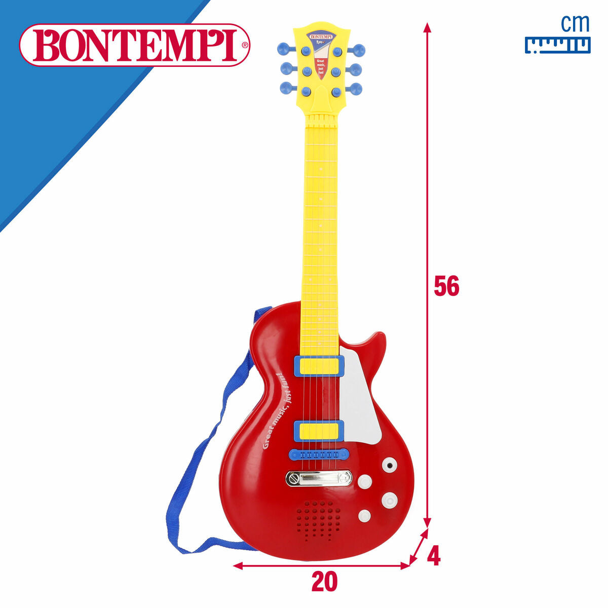 Bontempi Kindergitaar Bontempi 20 X 56 X 4 Cm (6 Stuks)