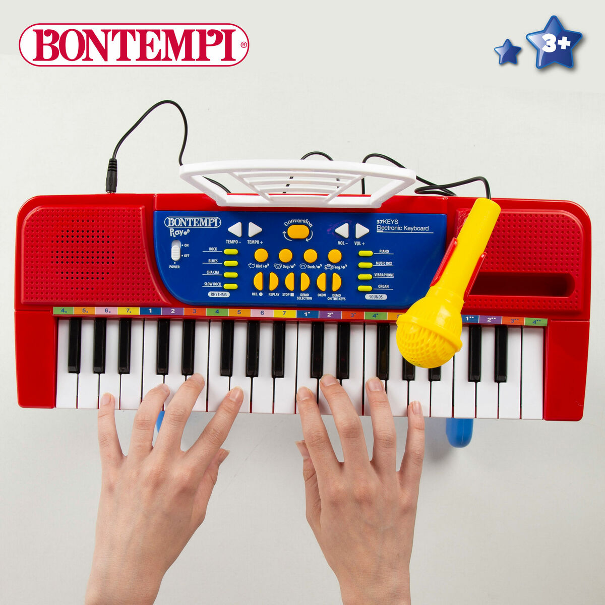 Bontempi Met Toetsenbord Met 37 Toetsen Bontempi 43 X 56 X 23 Cm (2 Stuks)