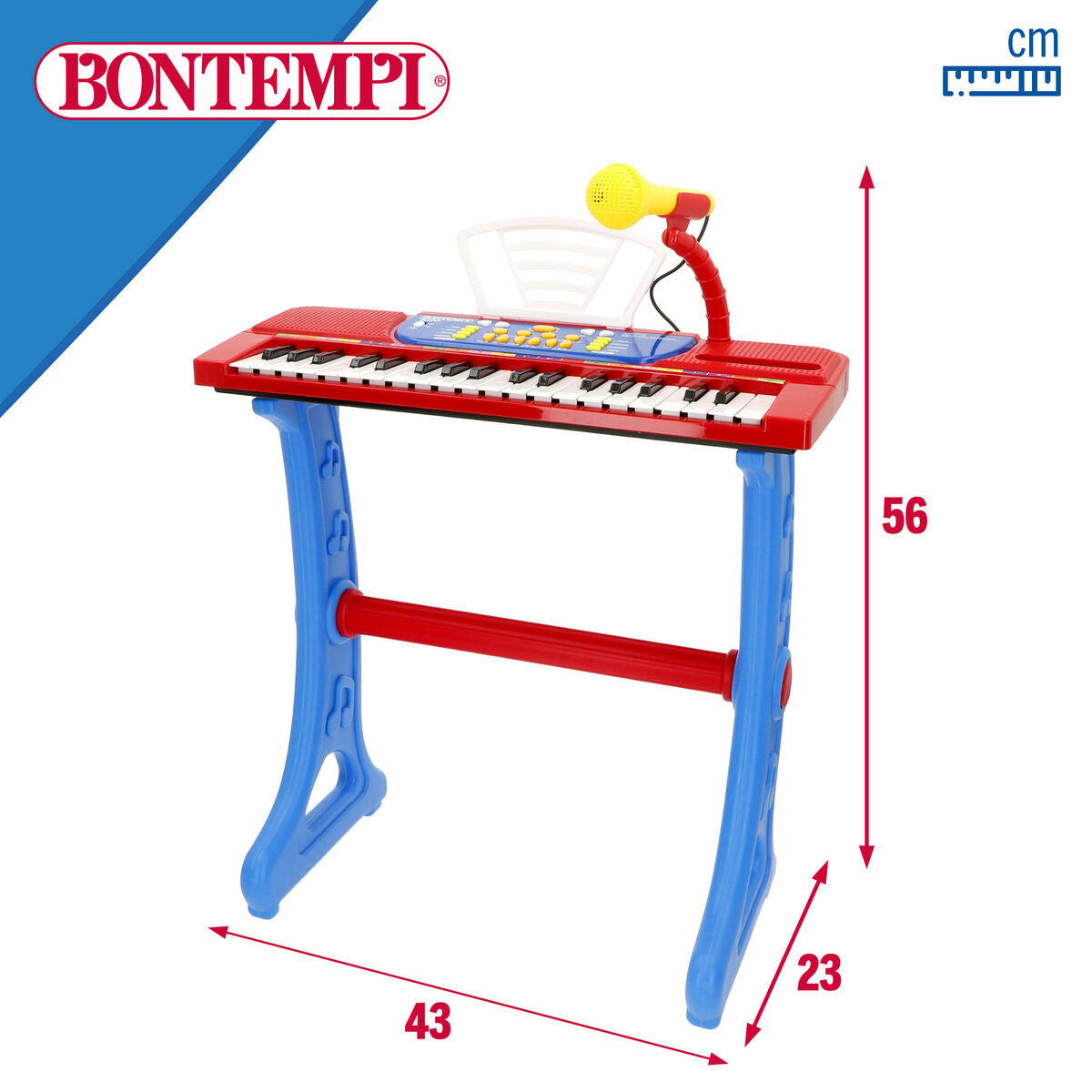Bontempi Met Toetsenbord Met 37 Toetsen Bontempi 43 X 56 X 23 Cm (2 Stuks)