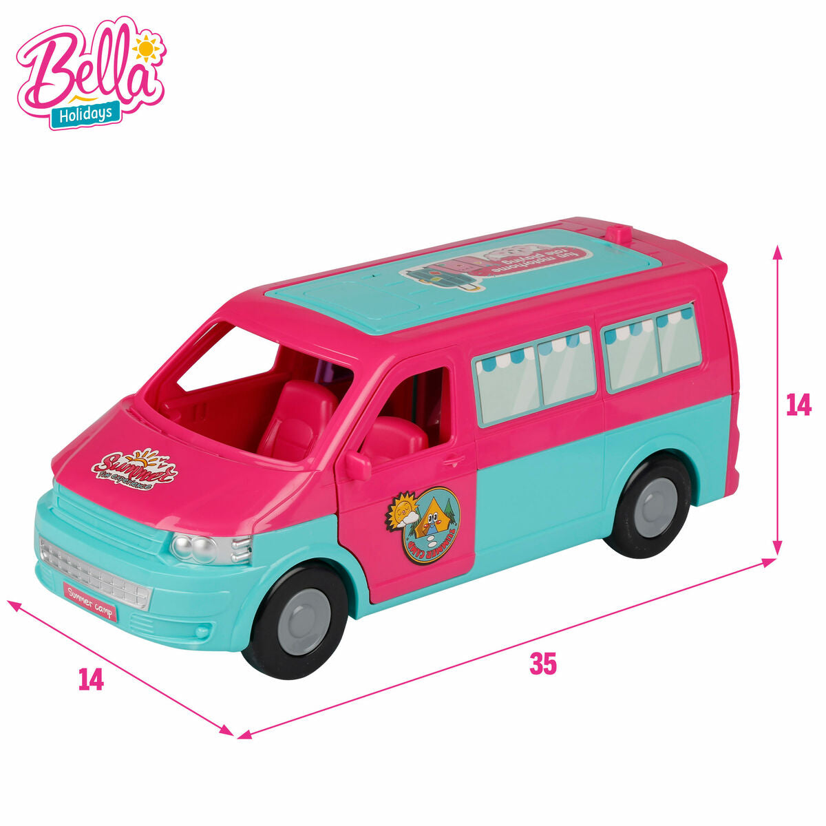 Bigbuy Kids Playset 35 X 14 X 14 Cm 2 Stuks