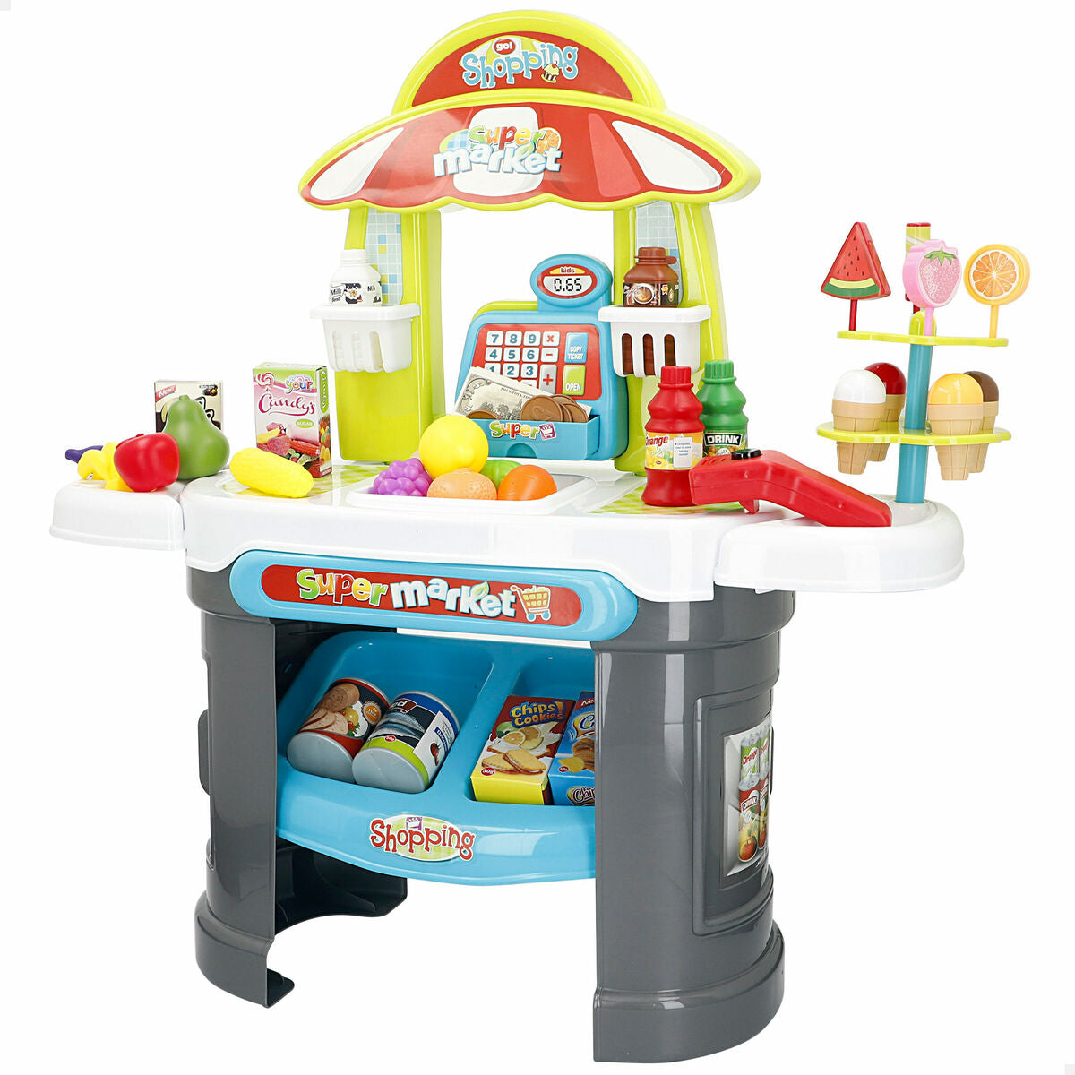 Bigbuy Kids Speelgoedsupermarkt 66 X 68 X 25 Cm 2 Stuks