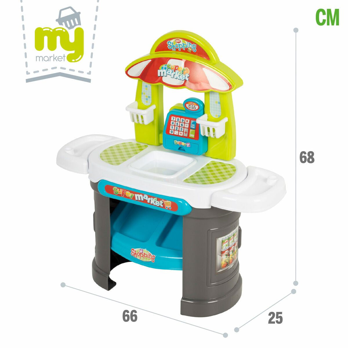 Bigbuy Kids Speelgoedsupermarkt 66 X 68 X 25 Cm 2 Stuks