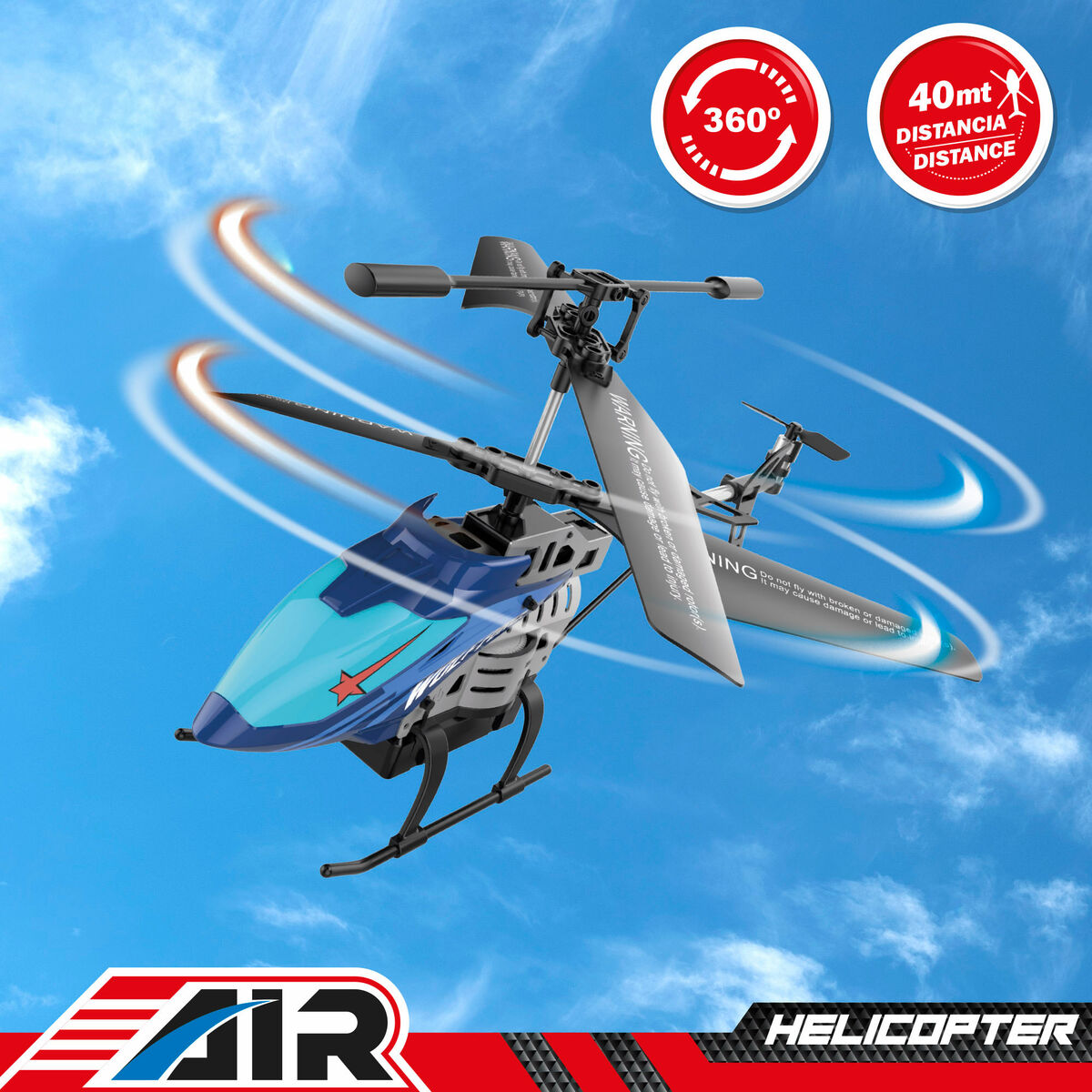 Colorbaby Helikopter Op Afstandsbediening Colorbaby (2 Stuks)