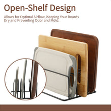 Metalen rek met 5 lagen voor snijplanken en bakvormen